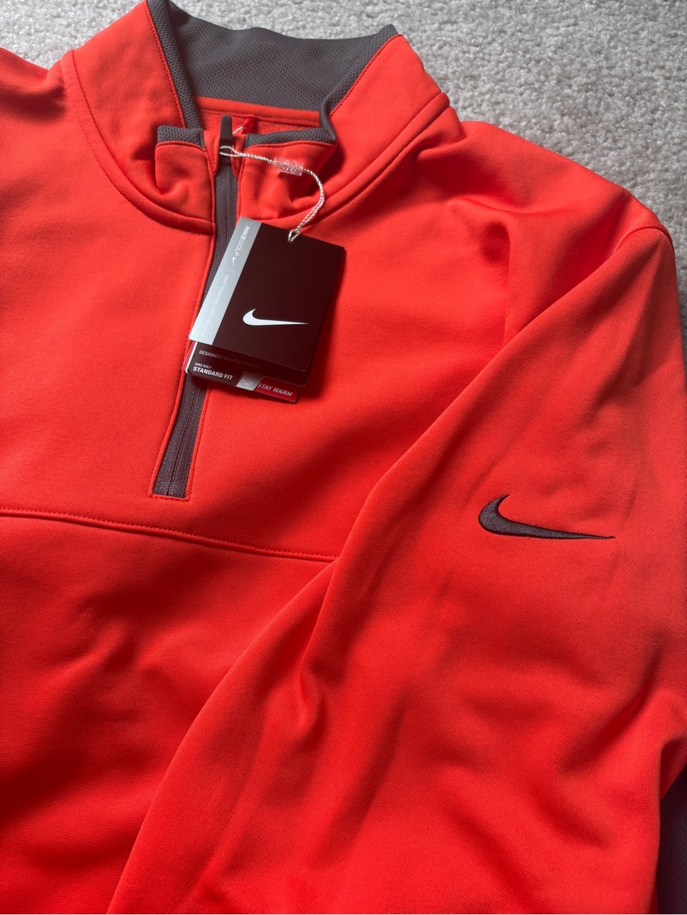 NWT Nike Tour Performance 1/4 Zip Pullover Long Sleeve Therma Fit Jacket Mens M - Picture 7 of 9